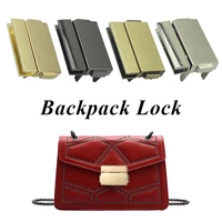 3 8cm rectangular metal press push locks for women bag handbag spring lock snap decorative clasps closure diy accessories