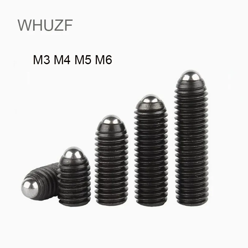 

WHUZF 100pcs M3 M4 M5 M6 12.9 Wave Wave Beads Positioning Beads Aberdeen Screws Ball Tight Set Spring Plunger Ball Plunger