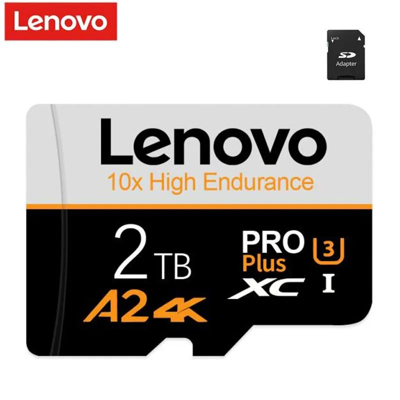 Micro SD карта памяти Lenovo, класс 10, 64 ГБ, 128 ГБ, 256 ГБ, U3 A2 4K
