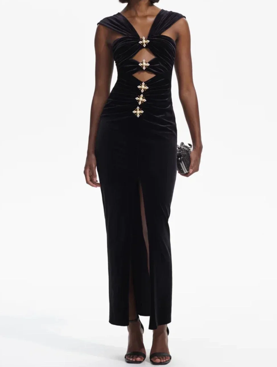 

New High Quality 2023 Female ClothingSlim Woman Pencil Midi Dress Luxury Style