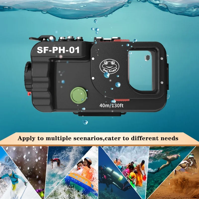 Seafrogs новая модель 40 метров обычная водонепроницаемый корпус для дайвинга без
