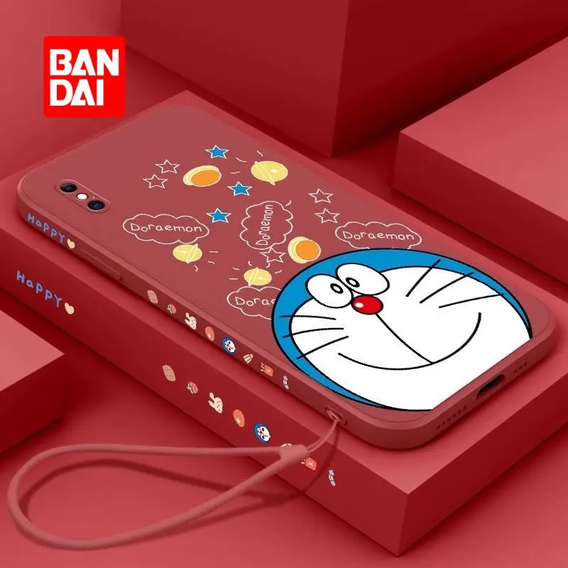 

Bandai Doraemon phone case for iPhone 13 13Pro 12 12Pro 11 Pro X XS Max XR 7 8 Plus Kawaii Cartoon Back Covers Soft Shell