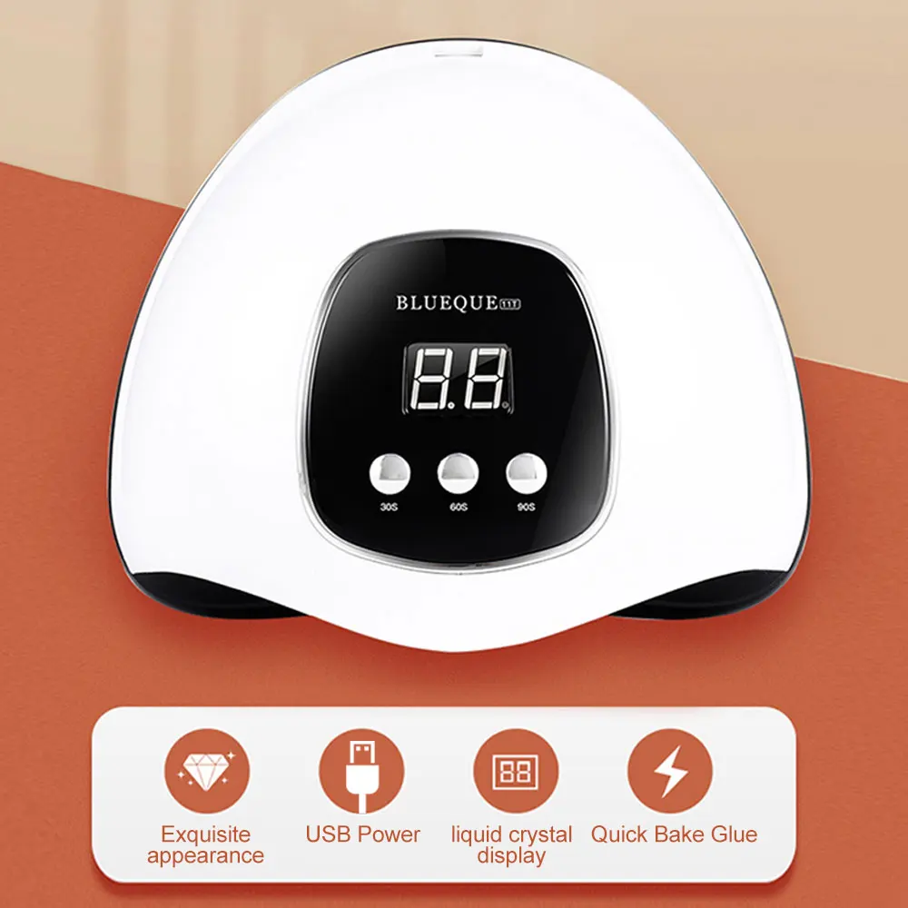 Лампа УФ/LED для сушки гель-лака ногтей 48 Вт