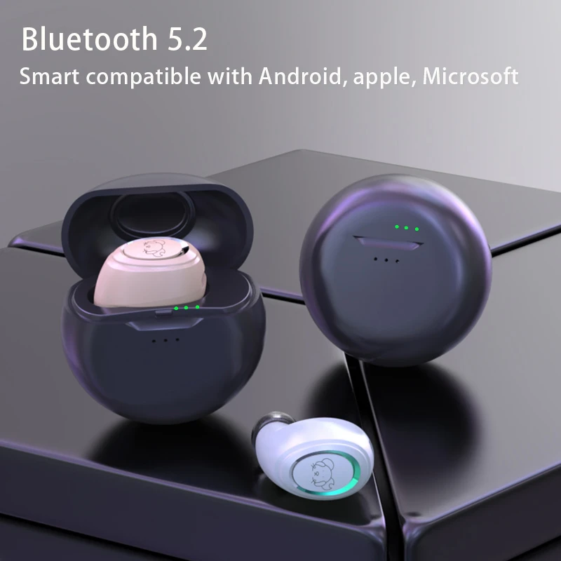 

TWS Wireless Earphone Bluetooth Headphones Single Ear In-Ear Earbuds With Mic HD Call Headsets 15 Hours Play time High Endurance
