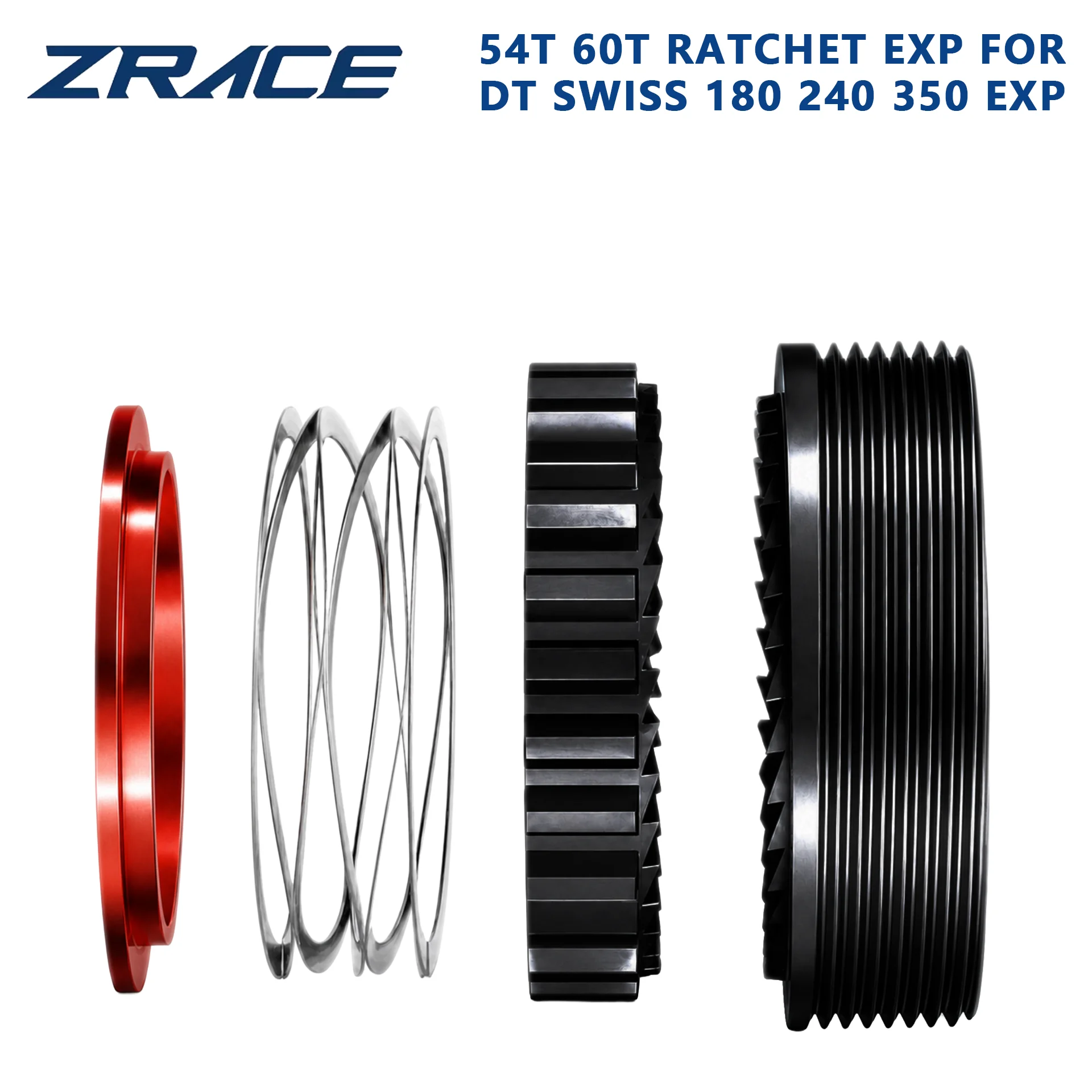 Фото Комплект для модернизации ZRACE EXP Star Ratchet с DLC-покрытием 54T 60T для задних втулок DT Swiss 180 240 350, замена с высоким коэффициентом зацепления. №5