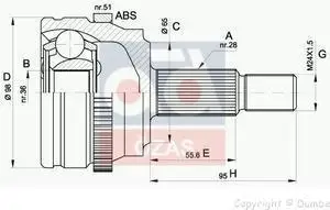 

607453 для оси головки 02 MASTER-MVN + ABS "15-"