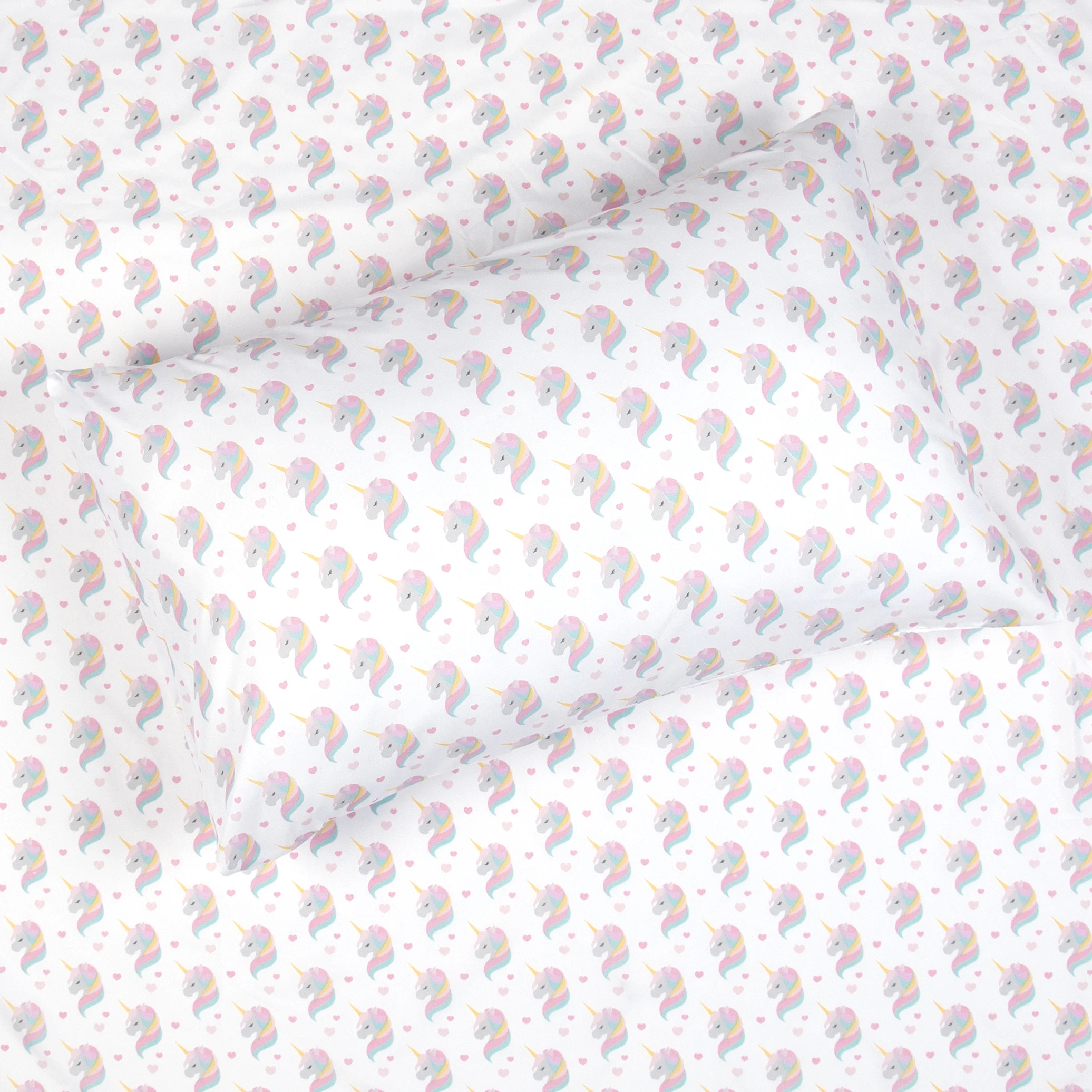 

Unicorn Sheet Set, Girl, Twin Size, Pink Fitted Cover Bed Sheet Bedding Sets