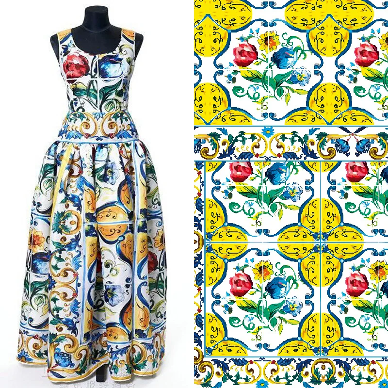 

Brand Fashion Polyester Printed Fabric Cloth Women's Children Shirt Dress Apparel Fabrics Per Meter Alibaba Express