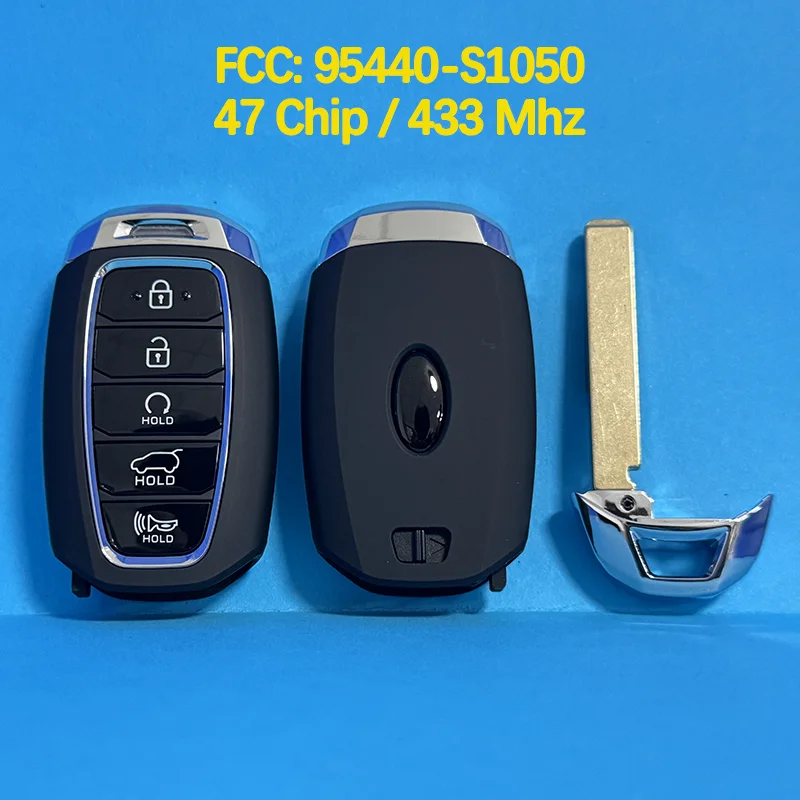 

CN020168 послепродажного обслуживания, 5 кнопок, умный дистанционный ключ FCC 95440-S1050, 47 чипов, 434 МГц, без ключа для Hyundai Santa Fe 2019+