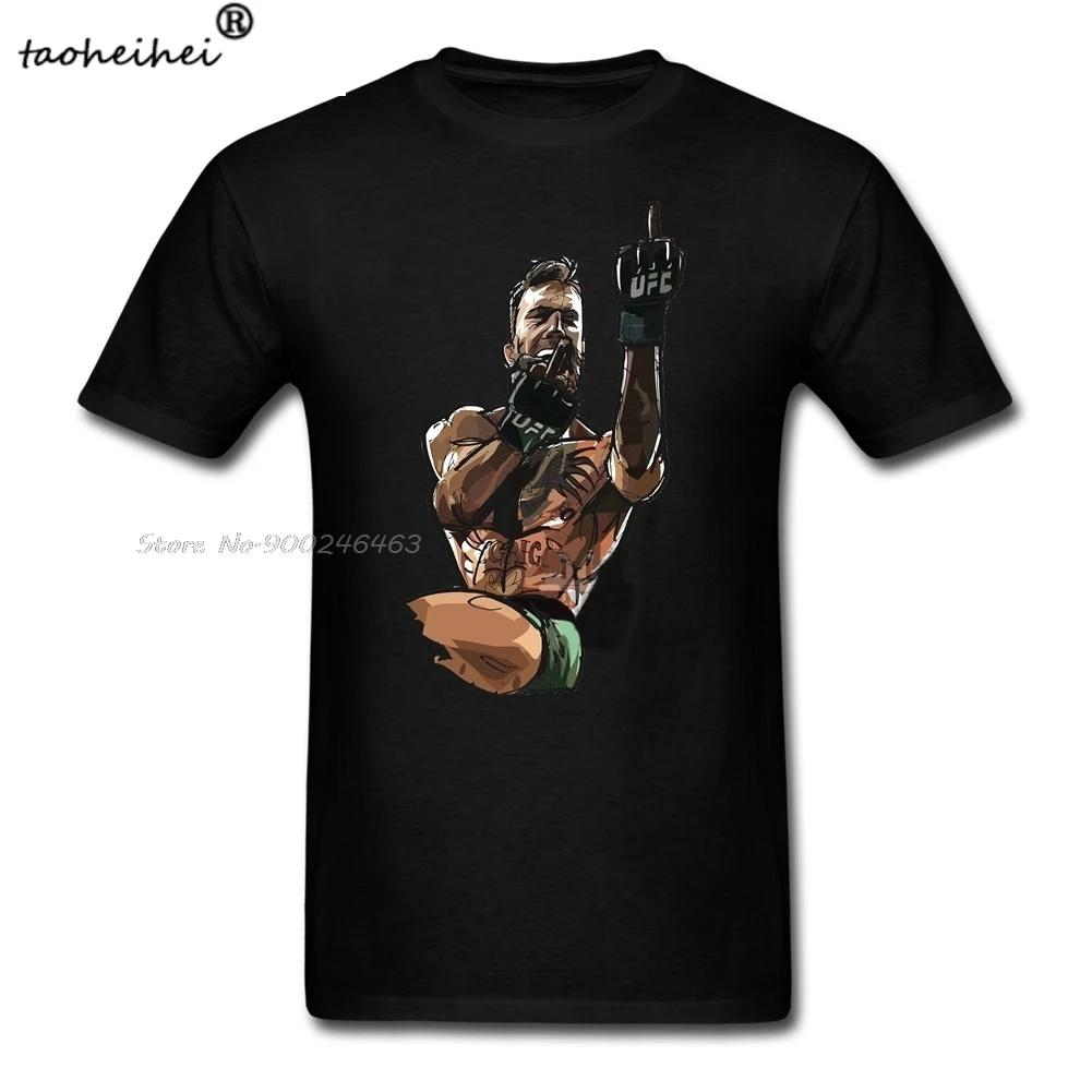 Мужская забавная футболка для ММА короткая с круглым вырезом Молодежная