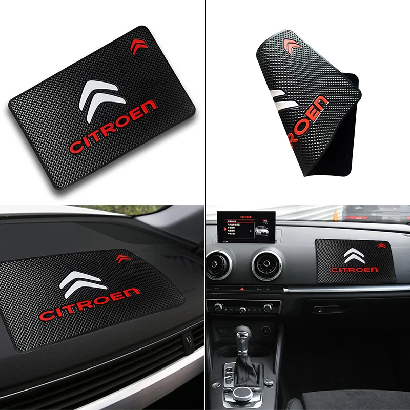 

Car Logo Non Slip Mat Auto Anti-slip Silica Gel Pad for Citroens C0 C1 C2 C3 Picasso C4 Cross Cactus C5 C6 C8 C4L DS3 DS5 Goods