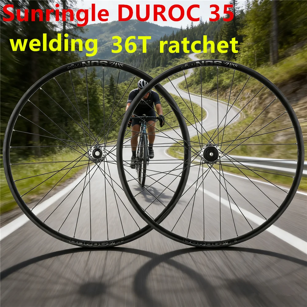 Фото Колесный комплект для горного велосипеда 36T ratchet Hub MTB SUNRingle Weld Duroc 35, обод 27.5/29 дюймов, готовый к установке бескамерных шин, совместимость с HG, XD, MS. №1