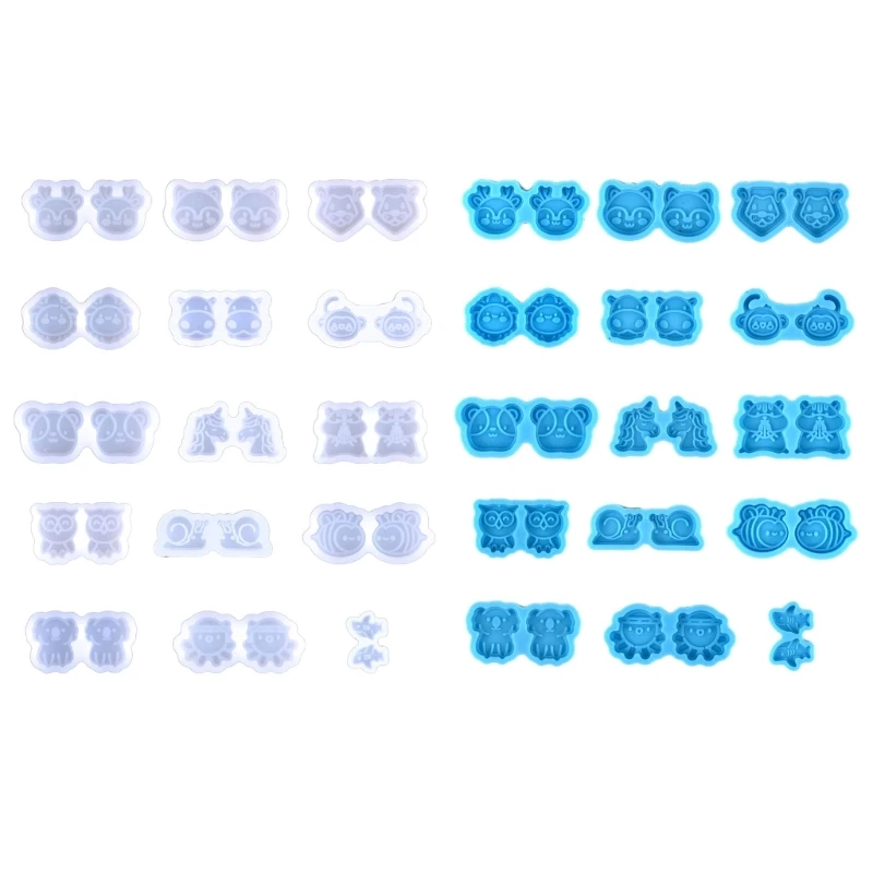 

15 шт./набор, серьги-подвески из эпоксидной смолы