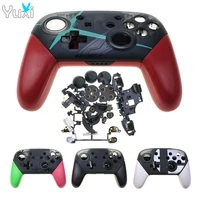 yuxi replacement for switch pro controller full housing shell cover case with middle frame buttons mod kit for ns pro gamepad