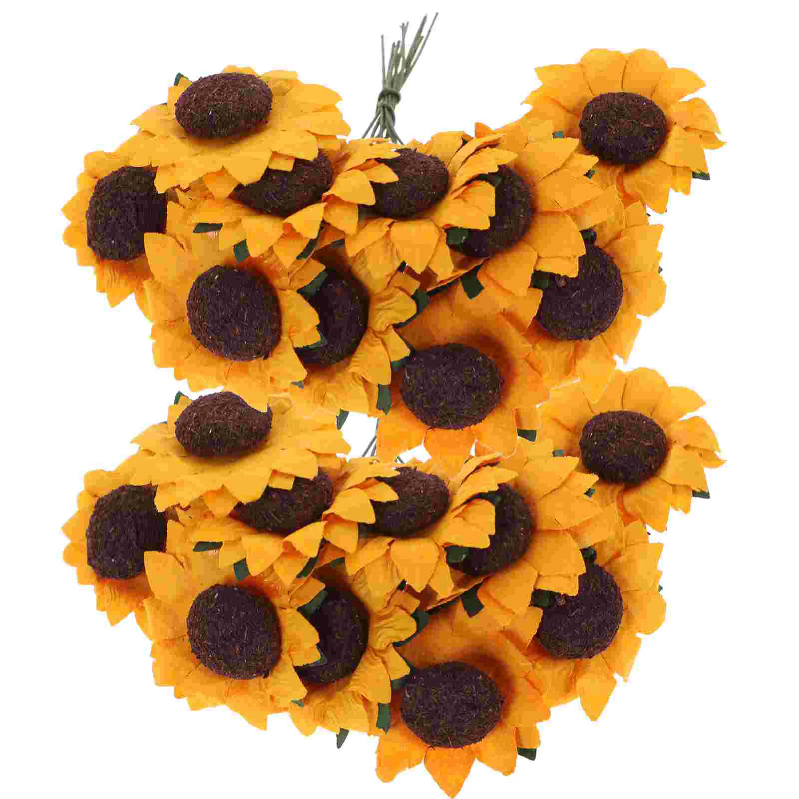 

Artificial Flowers, 100pcs Artificial Sunflower Bouquets, Flowers for Home Decoration Wedding Decor, Bride Holding Flowers, DIY
