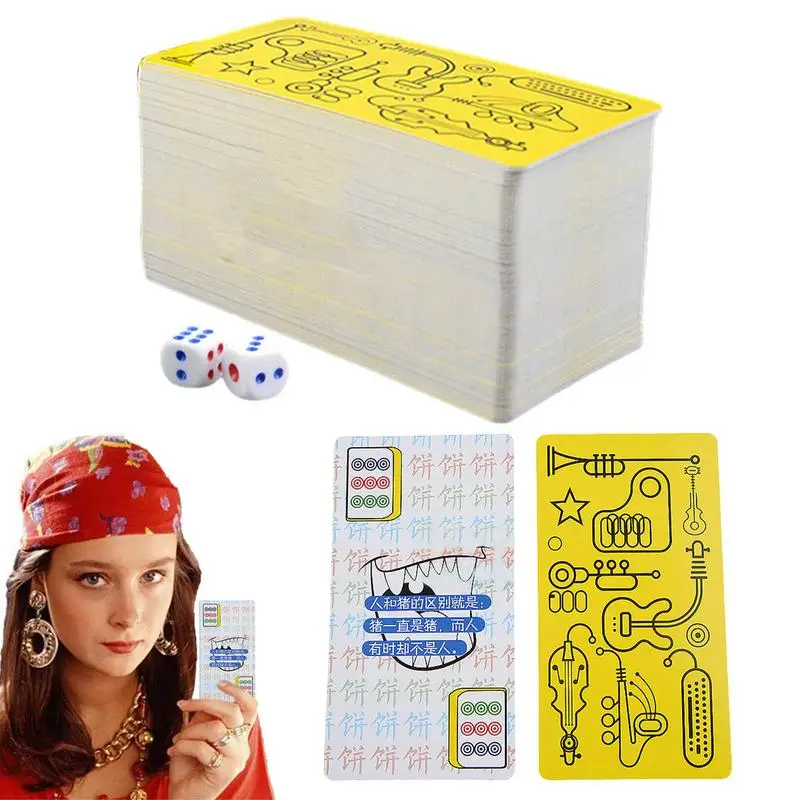 

Mahjong Card Game Classic Chinese Tile Playing Card Game For Home Party Chinese And Western Game Card Deck Game Play Set For