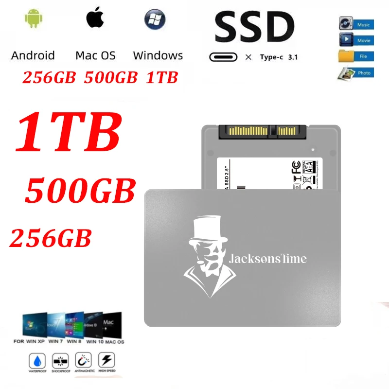 

SSD 256 ГБ 500 ГБ ТБ Sata 3 2,5 Ssd 480 ГБ 512 ГБ ТБ Внутренний твердотельный накопитель для ноутбука и настольного компьютера