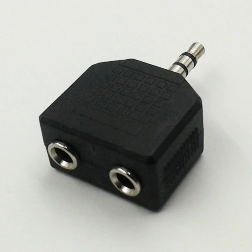 2 шт. 35 мм от 1 до двойной монофонический микрофон для наушников Y-разветвитель