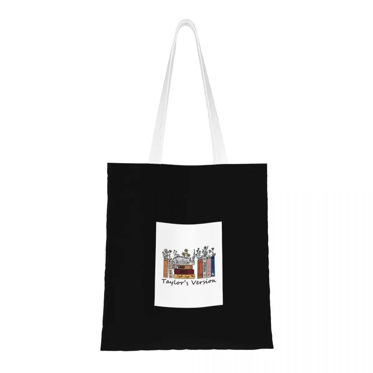 

Music Country Shopping Bags Canvas The Tote Bag Folding Shopping Bag Women Shoulder Casual Tote Travel Handbag