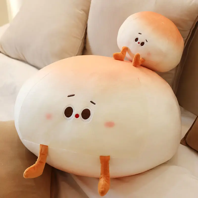 

10/18/30/40cm Cute Plush Steamed Bun Pillow Stuffed Bun Cartoon Bread Plush Kawaii Pillow Cushion Kids Toys