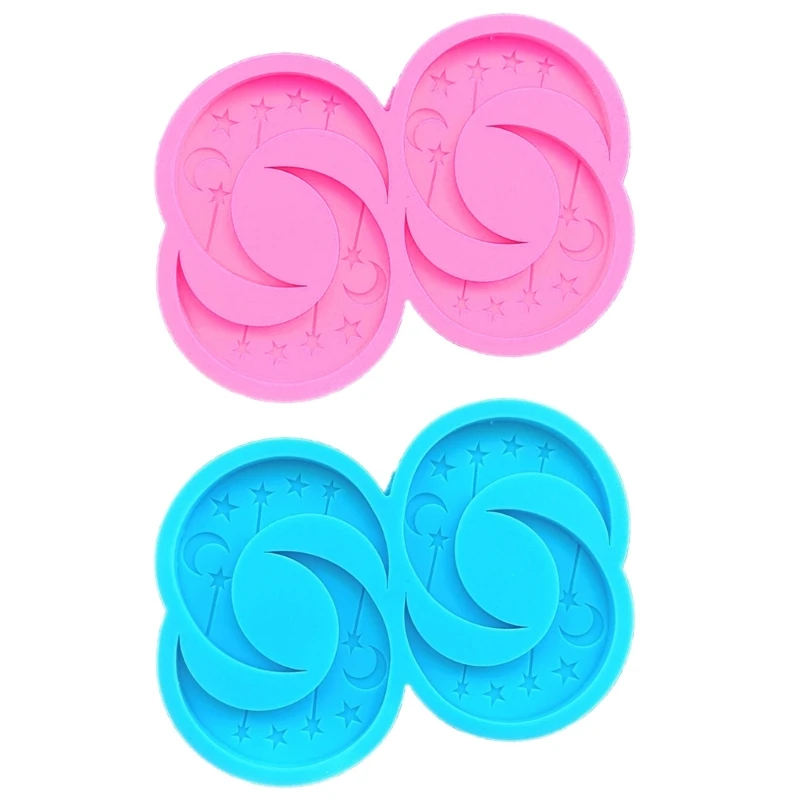 

Moon Earring Epoxy Resin Molds Silicone Mold Luggage Bag Casting Molds 264E