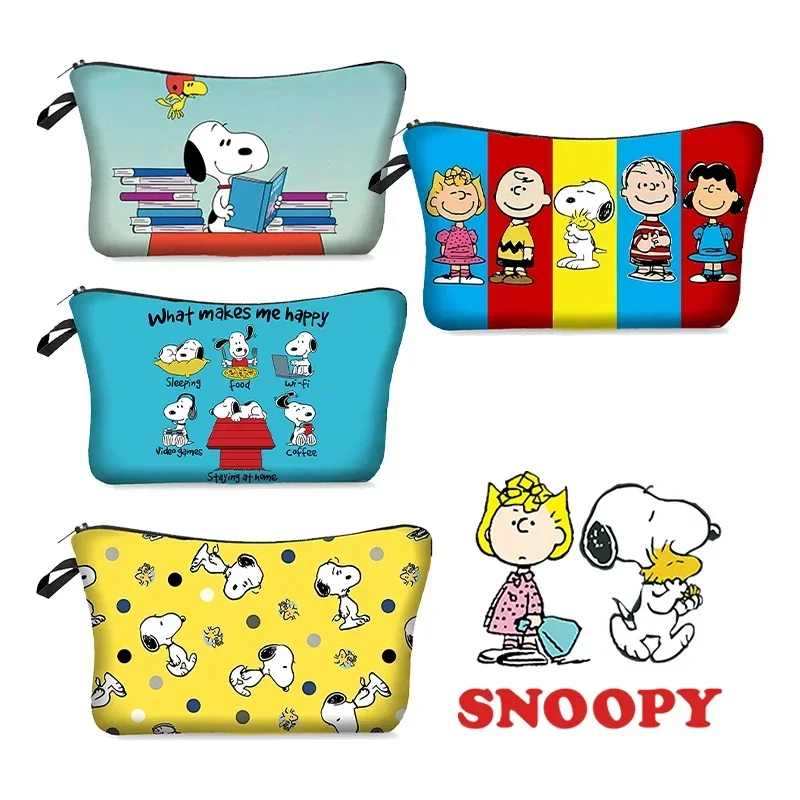 Аниме арахис снупис женская косметичка аниме мультяшный принт Женская
