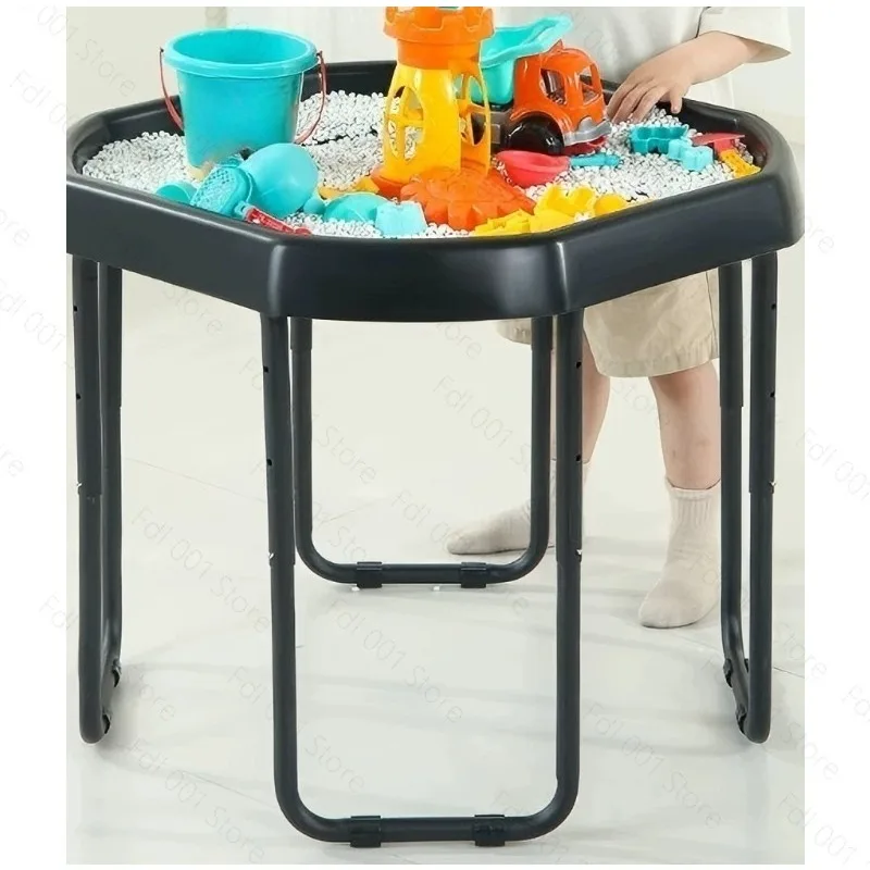 Фото Детский сенсорный игровой набор Монтессори Tuff Tray с регулируемой подставкой для игр на улице и в саду №1