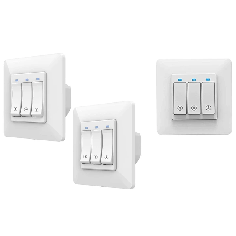 

Wifi Smart Push Button Curtain Switch Tuya App Remote Control Compatible With Motorized Curtain Motor Roller Blinds