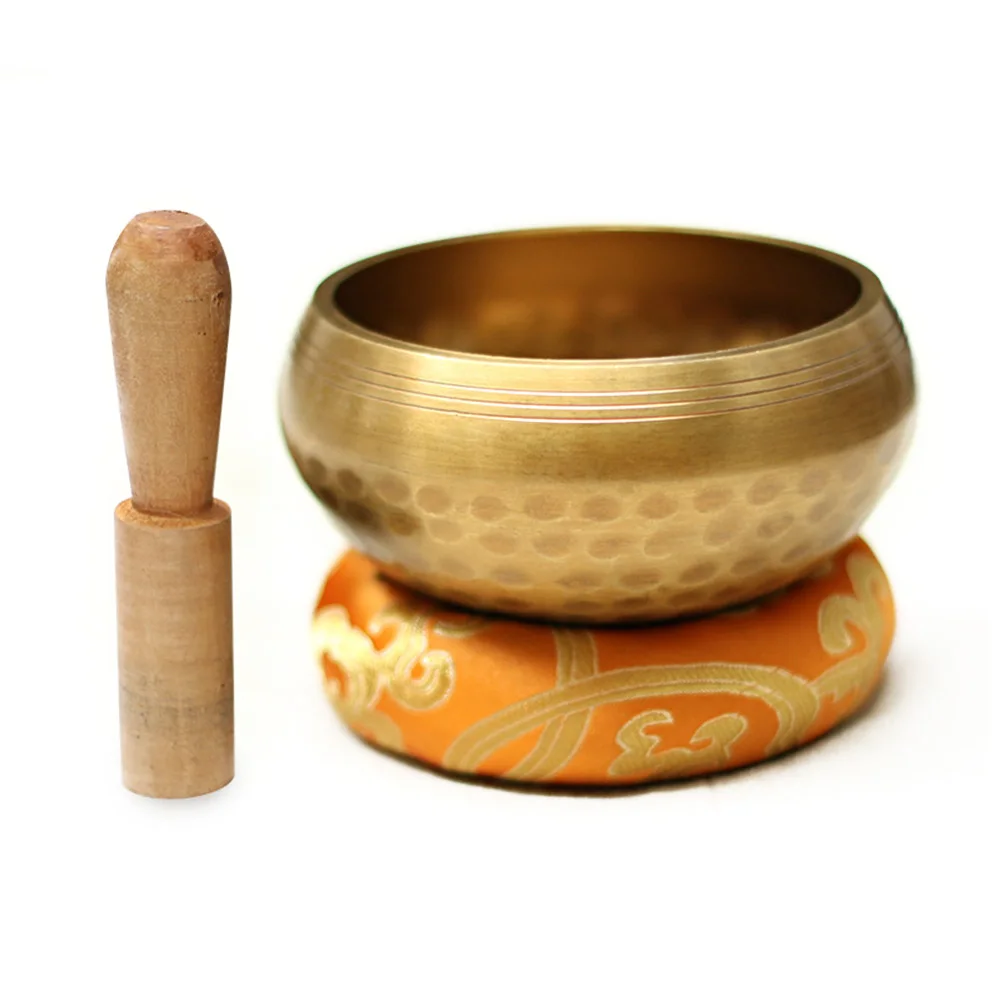 

1 комплект чаша ручной работы из тибетского Будды из Непала, чаша для йоги, медитации, чашек ручной работы из латуни с колокольчиками, чаша ру...