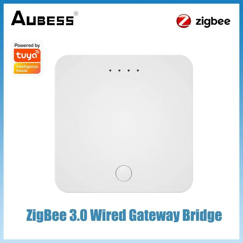 

Tuya Wired Gateway Bridge Smart Home One-key Networking App Remote Control Zigbee 3.0 Lan Gateway Works With Alexa Google Home