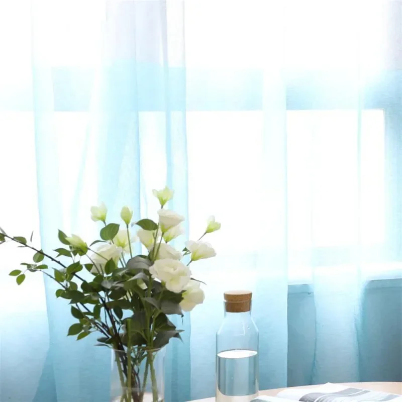 Современные полосатые оконные тюлевые шторы для гостиной желтая вуаль