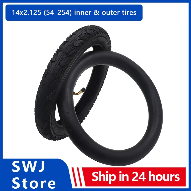 

14 Inch Tire 14x2.125 54-254 for Ninebot One A1 S2 Unicycle Jetson Bolt Pro E-bike Kid Bike Electric Scooter Parts & Accessories