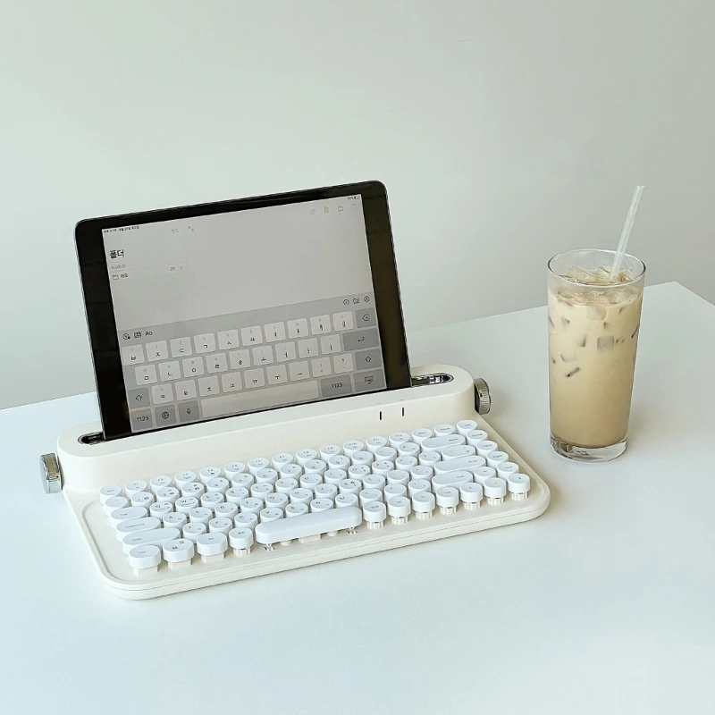 

Круглая клавиатура, беспроводная клавиатура, Bluetooth-com, 83 клавиши, клавиатура для ноутбука