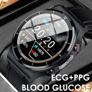 2023 ECG+PPG Smart Watch Blood Sugar Glucose Smartwatch Men Women Waterproof Fitness Tracker Bracelet Health Sport HD Wristwatch