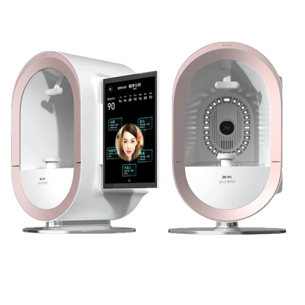 2024 анализатор кожи с искусственным интеллектом морщин пятен Φ 12 спектральный