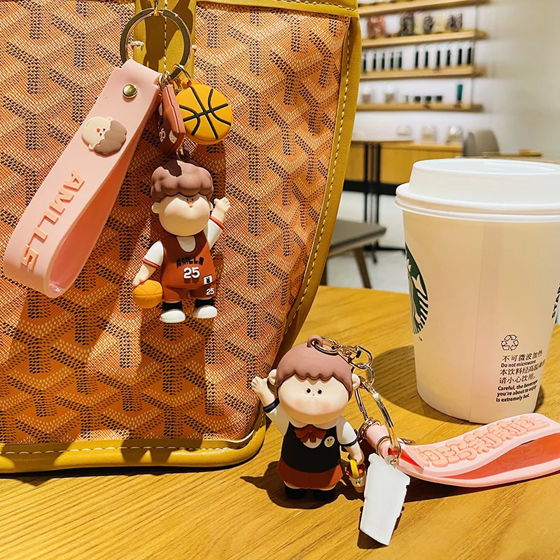 

Лилия парная кукла брелок мультяшный автомобиль брелок школьная сумка кулон маленький подарок оптовая продажа