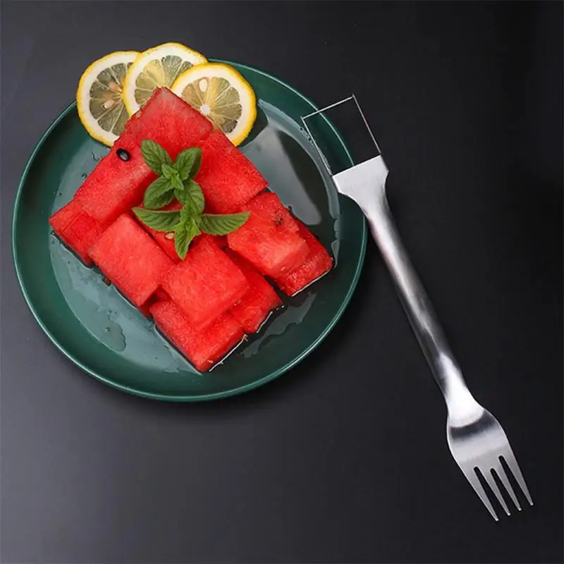 

Kitchen Multi-use Watermelon Cutter Artifact Double Head Watermelon Cutter Creative For Fruits Cantaloupe Fruit Divider Corer