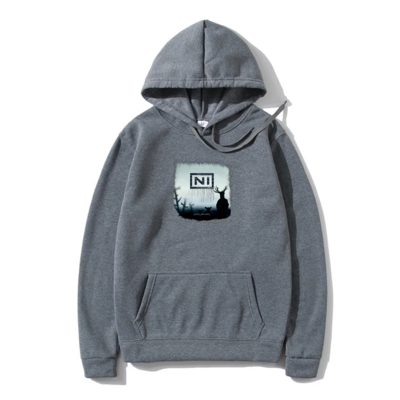 

Graphic Vintage Men Old Primitive Fores Wildlife Elk Hoodie Custom Male Hoody 100% Cotton Spring Navy Hoodys