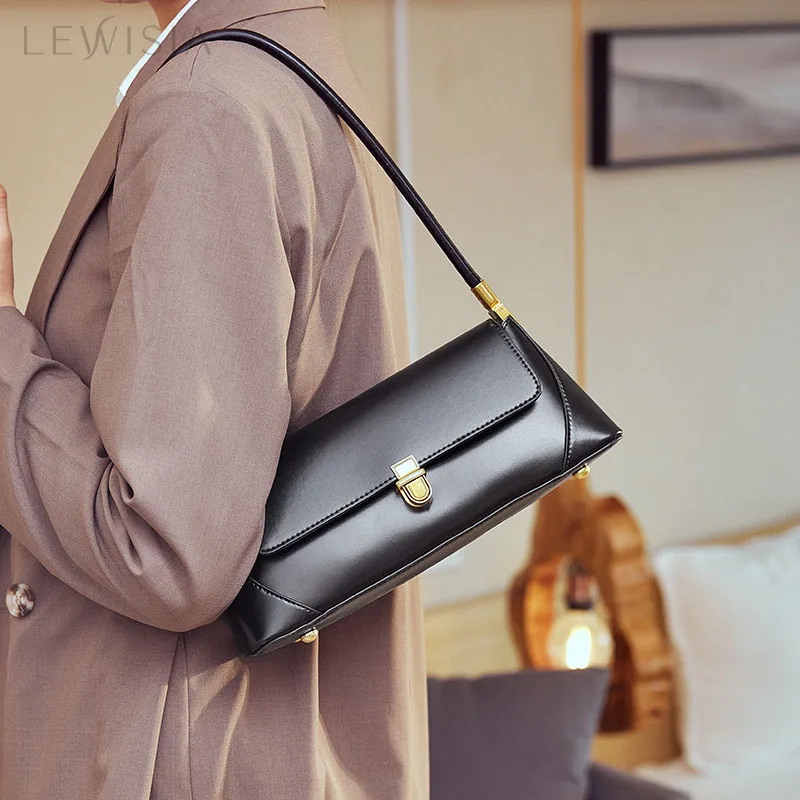 

LEWISIA 2023 New Genuine Leather Crowd Stick Underarm One Shoulder Handheld Women's Bag