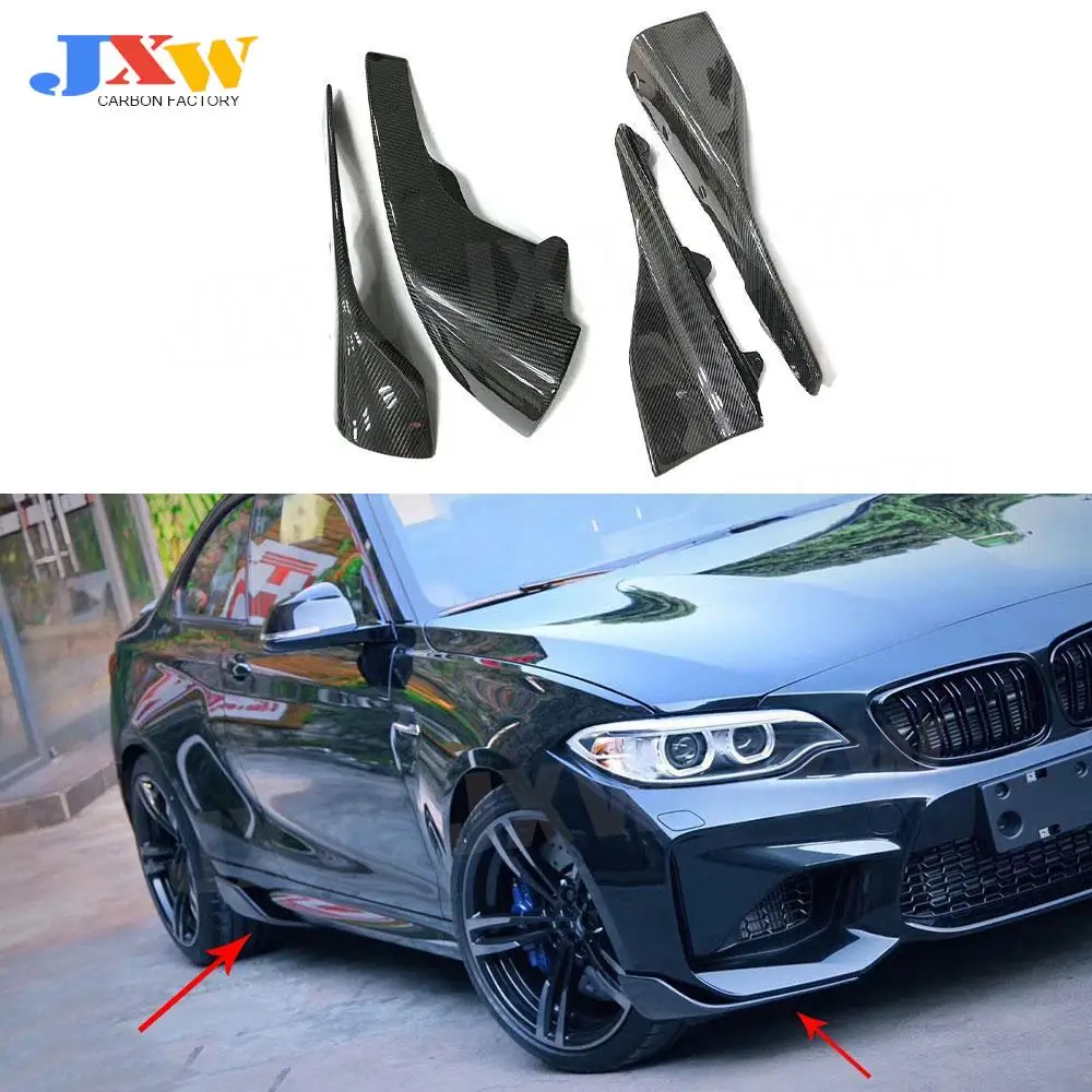 

Для BMW 2 серии F87 M2 M2C конкуренция 2016-2020 канаты фартук из углеродного волокна боковые юбки разветвители Cupwings Winglets