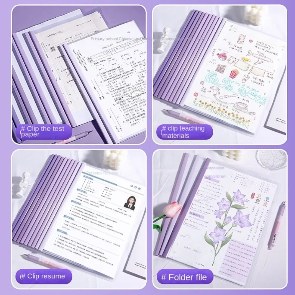 10 шт. прозрачные водонепроницаемые Зажимы для бумаги