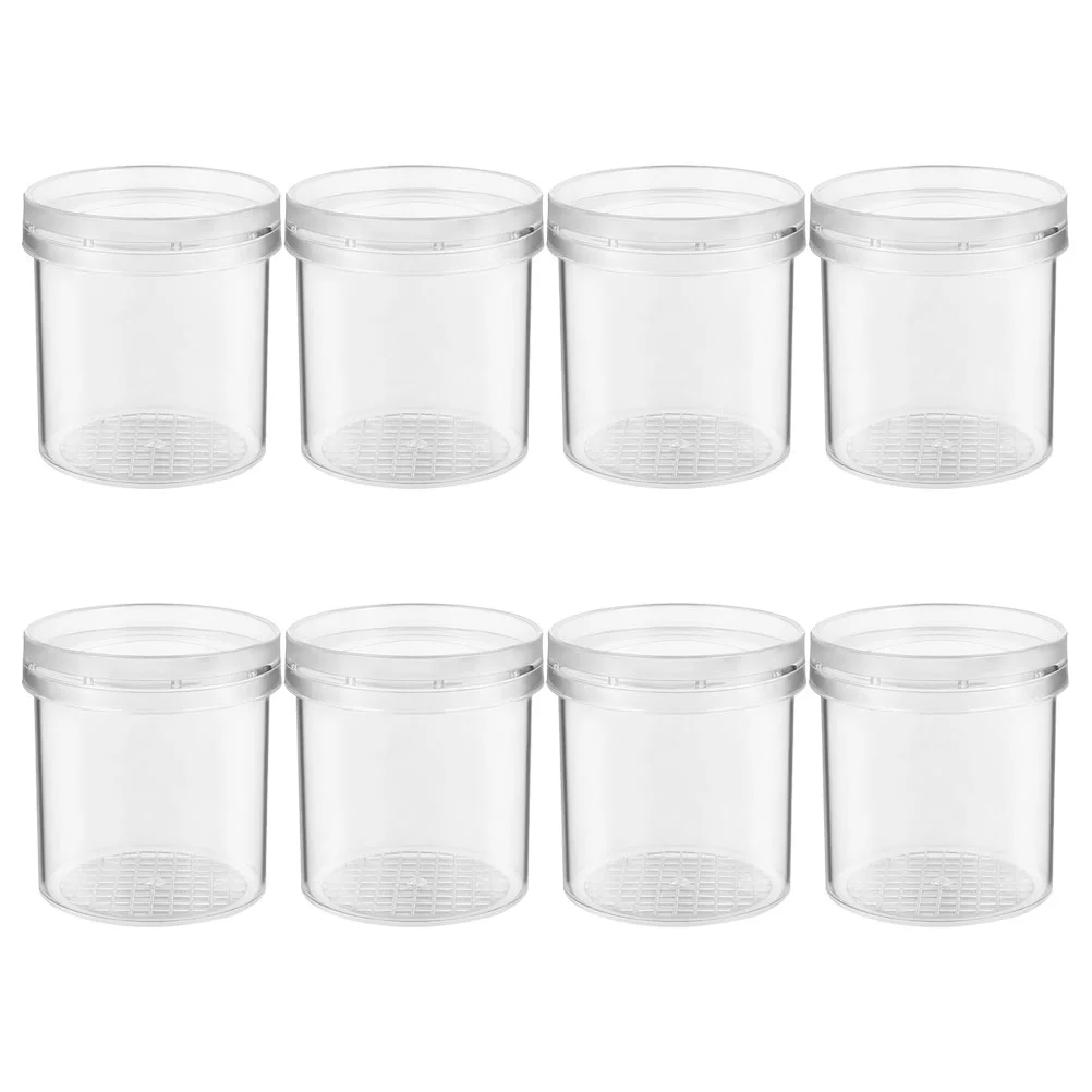 

8 Pcs Insect Observation Magnifier Container Magnifying Glass Collection Box Science Exploration Jar Plastic Cage Child Mirror