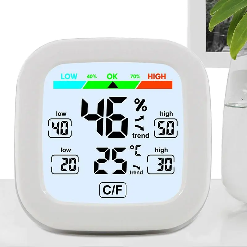 

Indoor Thermometer Indoor Thermometer Humidity Sensor Digital With Backlight Screen Indoor Temp Gauge With Temperature And