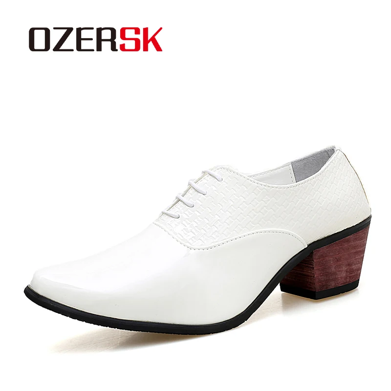 Туфли-оксфорды OZERSK мужские из лакированной кожи, роскошные классические Формальные туфли, заостренный носок, деловая Свадебная обувь, размеры 38-44