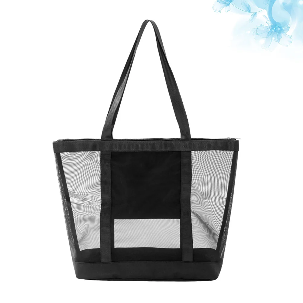 

1 Pc Mesh Handbag Fashion Large Capacity Portable Storage for Ladies