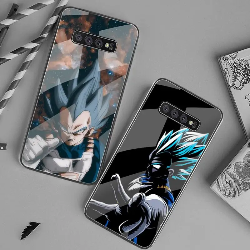 

Vegeta Dragon Ball Phone Case Tempered Glass For Samsung S20 Plus S7 S8 S9 S10 Plus Note 8 9 10 Plus