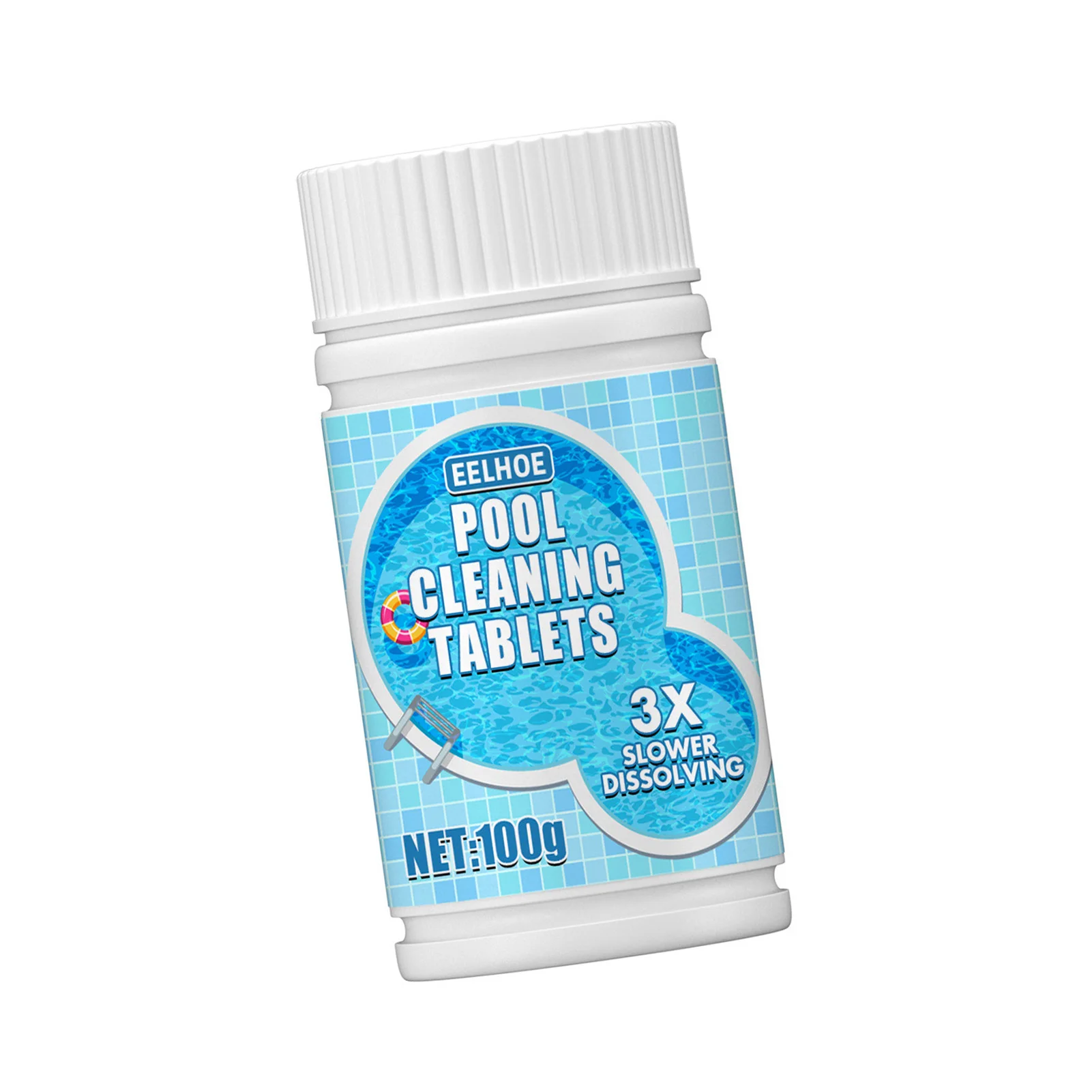 

100g Swimming Pool Cleaning Effervescent Tablets Water Purifier Pool Cleaning Chlorine Pills Cleaners For SPA Hot Tub Aquarium
