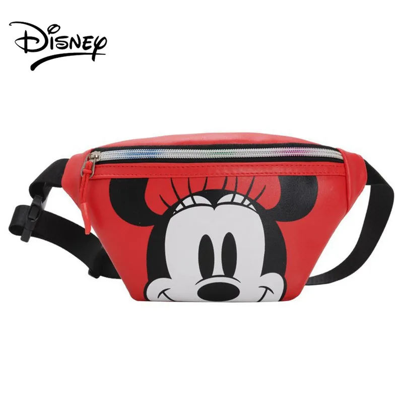 

Модная поясная сумка с Микки-Маусом Disney, милый мультяшный кошелек для мальчиков и девочек, Наплечная Сумка для детского сада с монетницей и ...