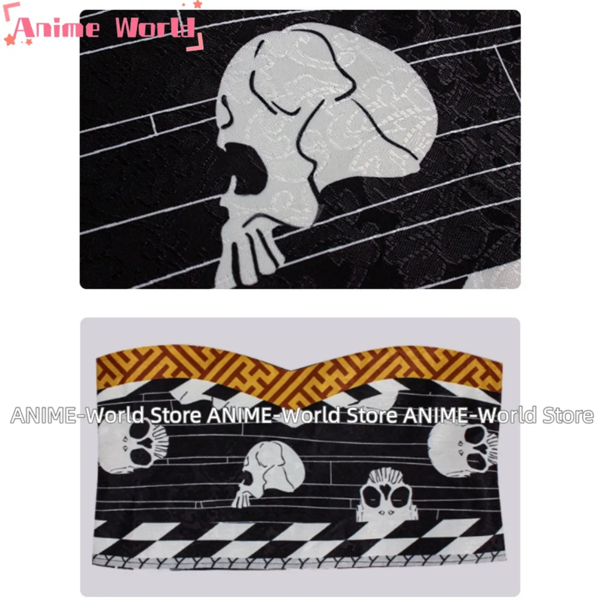 Аниме Makima Косплей Костюм Hyakkiyakou's Shutendoji японское кимоно халат парик женский