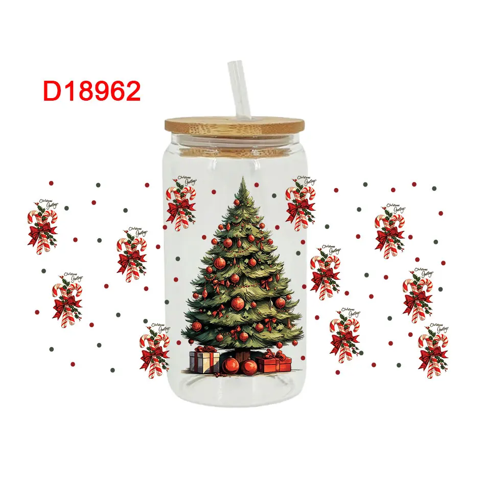 

3D UV DTF счастливая фотография переводные наклейки 16 унций фотография для DIY стекла керамики металла кожи и т. д. D18951